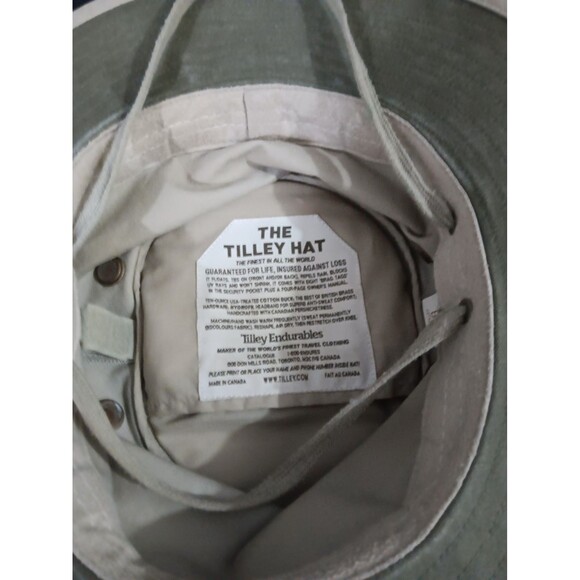 The Tilley Hat Size 8 (25") Vintage Original Paperwork Outdoors Hiking Fishing - Picture 4 of 6